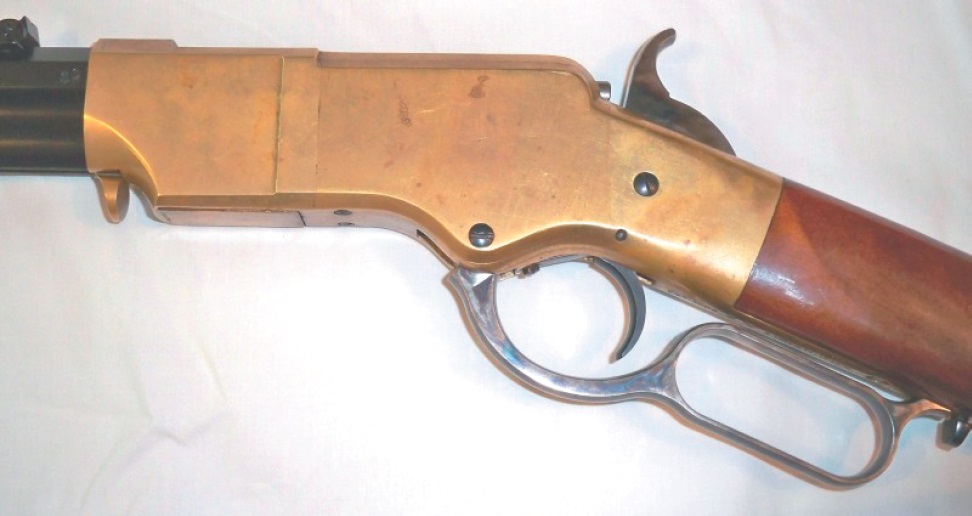 Henry rifle receiver with action closed